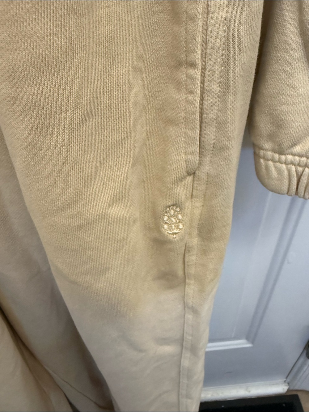 Free People Movement Brightside One Piece Jumpsuit Zip Tie Pockets Ivory L NWT - Picture 8 of 14